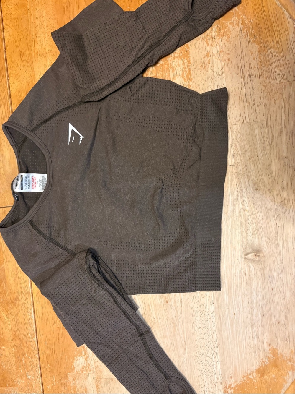 Gymshark Women's Long Sleeve Seamless Top - Brown